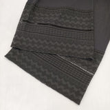 prit 刺繍レース イージーパンツ ワイドパンツ 製品洗い コットン パンツ ブラック レディース プリット【中古】5-1022G∞