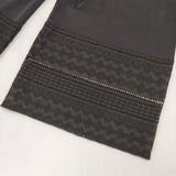 prit 刺繍レース イージーパンツ ワイドパンツ 製品洗い コットン パンツ ブラック レディース プリット【中古】5-1022G∞