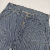 45R/45rpm 小麦ヒッコリーの908ペインター（加工）定価40700円 サイズ30 デニムパンツ ブルー ホワイト レディース フォーティーファイブアールピーエム【中古】5-1201G∞