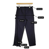 45R/45rpm クールカルゼストレッチスリムパンツ 定価13200円 パンツ 濃紺 ネイビー レディース フォーティーファイブアールピーエム【中古】5-1022M∞