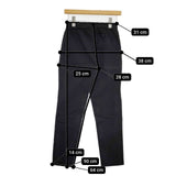 45R/45rpm クールストレッチハケ目パンツ 定価20900円 パンツ ブラック レディース フォーティーファイブアールピーエム【中古】5-1022M∞