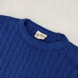 45R/45rpm 超ガーゼケーブルストレッチの908オンザビーチクルー 定価27500円 セーター ニット ブルー レディース フォーティーファイブアールピーエム【中古】5-1022M∞