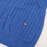 45R/45rpm 超ガーゼケーブルストレッチの908オンザビーチクルー 定価27500円 セーター ニット ブルー レディース フォーティーファイブアールピーエム【中古】5-1022M∞