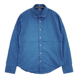 45R/45rpm アーミッシュドットプリントのプティローファーシャツ 定価42900円 長袖シャツ ブルー レディース フォーティーファイブアールピーエム【中古】5-1022M∞