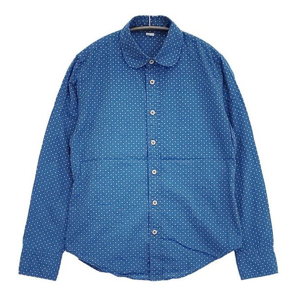 45R/45rpm アーミッシュドットプリントのプティローファーシャツ 定価42900円 長袖シャツ ブルー レディース フォーティーファイブアールピーエム【中古】5-1022M∞
