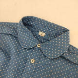 45R/45rpm アーミッシュドットプリントのプティローファーシャツ 定価42900円 長袖シャツ ブルー レディース フォーティーファイブアールピーエム【中古】5-1022M∞