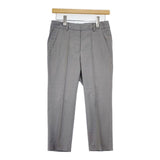 INCOTEX ウール クロップド スラックス センターシーム パンツ グレー レディース インコテックス【中古】5-1023T∞