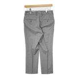 INCOTEX ウール クロップド スラックス センターシーム パンツ グレー レディース インコテックス【中古】5-1023T∞