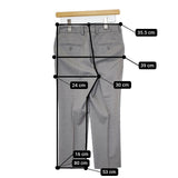 INCOTEX ウール クロップド スラックス センターシーム パンツ グレー レディース インコテックス【中古】5-1023T∞