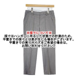 INCOTEX ウール クロップド スラックス センターシーム パンツ グレー レディース インコテックス【中古】5-1023T∞