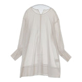 PLAIN PEOPLE ベールローンギャザーチュニック 定価29700円 ブラウス シャツ ベージュ レディース プレインピープル【中古】5-0816M∞