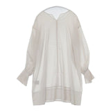 PLAIN PEOPLE ベールローンギャザーチュニック 定価29700円 ブラウス シャツ ベージュ レディース プレインピープル【中古】5-0816M∞