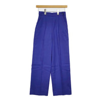 UNITED ARROWS LINEN/P ストレートパンツ 定価20900円 リネン センタープレス パンツ 23SS パープル レディース ユナイテッドアローズ【中古】5-0816M∞