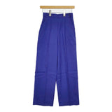 UNITED ARROWS LINEN/P ストレートパンツ 定価20900円 リネン センタープレス パンツ 23SS パープル レディース ユナイテッドアローズ【中古】5-0816M∞