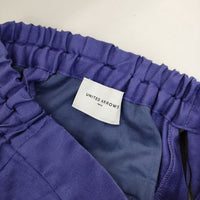 UNITED ARROWS LINEN/P ストレートパンツ 定価20900円 リネン センタープレス パンツ 23SS パープル レディース ユナイテッドアローズ【中古】5-0816M∞