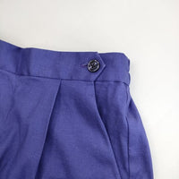 UNITED ARROWS LINEN/P ストレートパンツ 定価20900円 リネン センタープレス パンツ 23SS パープル レディース ユナイテッドアローズ【中古】5-0816M∞