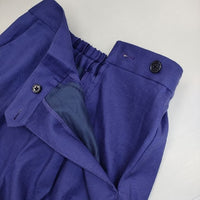 UNITED ARROWS LINEN/P ストレートパンツ 定価20900円 リネン センタープレス パンツ 23SS パープル レディース ユナイテッドアローズ【中古】5-0816M∞
