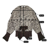 3.1 phillip lim 未使用品 バックオープンニット 定価72600円 ウール セーター ニット ホワイト ダークオリーブ レディース スリーワンフィリップリム【中古】5-0818T∞