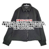 MARGARET HOWELL ウールシャツ 洗い加工 日本製 長袖シャツ チャコールグレー レディース マーガレットハウエル【中古】5-1023T∞