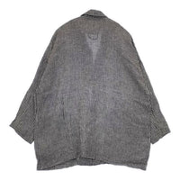 Atelier dantan リネン ギンガムチェック ジャケット ブラック ホワイト レディース アトリエダンタン【中古】5-0816M∞
