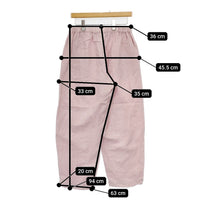nest Robe 01222-1229-6 ブラックリネン イージーパンツ 日本製 サイズF パンツ ピンク レディース ネストローブ【中古】5-0812M△