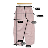 nest Robe 01222-1229-6 ブラックリネン イージーパンツ 日本製 サイズF パンツ ピンク レディース ネストローブ【中古】5-0812M△