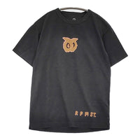 45R/45rpm フクロウ サイズ2 半袖Ｔシャツ カットソー チャコールグレー レディース フォーティーファイブアールピーエム【中古】5-0708S♪