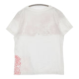 45R/45rpm 花柄ブロックプリント45星T-SHIRT 半袖Ｔシャツ ホワイト レッド レディース フォーティーファイブアールピーエム【中古】5-0708S♪