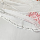 45R/45rpm 花柄ブロックプリント45星T-SHIRT 半袖Ｔシャツ ホワイト レッド レディース フォーティーファイブアールピーエム【中古】5-0708S♪