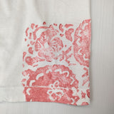 45R/45rpm 花柄ブロックプリント45星T-SHIRT 半袖Ｔシャツ ホワイト レッド レディース フォーティーファイブアールピーエム【中古】5-0708S♪