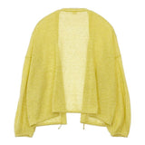 45R/45rpm ギマKNIT BOLERO 定価27500円 ボレロ カーディガン イエロー レディース フォーティーファイブアールピーエム【中古】5-0824M∞