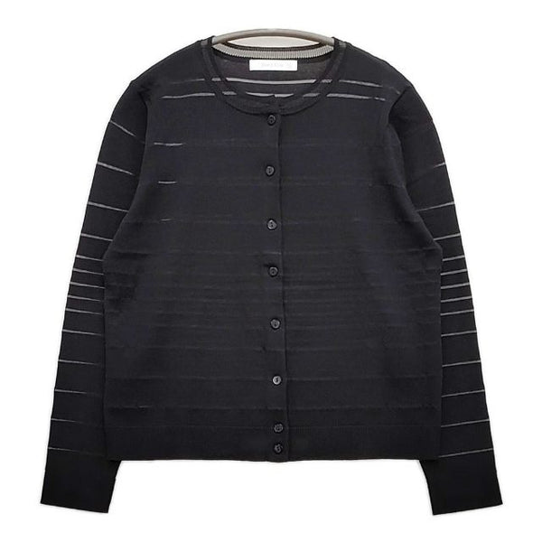 DoCLASSE クルーネック カーディガン ブラック レディース ドゥクラッセ【中古】5-1022M∞