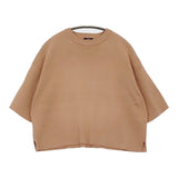 YLEVE 168-9162038 コットン 半袖 ドロップショルダー ニット オレンジ レディース イレーヴ【中古】5-0708S♪