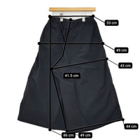 Gramicci ナイロンフレアパンツ G2SW-SK034 ワイド パンツ ブラック レディース グラミチ【中古】5-0804M∞