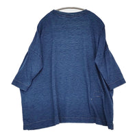 45R/45rpm ワイド サイドスリット 長袖Ｔシャツ カットソー ロンＴ ネイビー レディース フォーティーファイブアールピーエム【中古】5-0708M♪