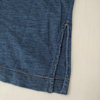 45R/45rpm ワイド サイドスリット 長袖Ｔシャツ カットソー ロンＴ ネイビー レディース フォーティーファイブアールピーエム【中古】5-0708M♪