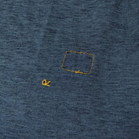 45R/45rpm ワイド サイドスリット 長袖Ｔシャツ カットソー ロンＴ ネイビー レディース フォーティーファイブアールピーエム【中古】5-0708M♪