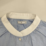 CLASKA D チュニック プルオーバー ブラウス シャツ ブルー レディース クラスカ【中古】5-0804M∞