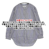 INED ストライプ コットン ブラウス シャツ ホワイト ブルー レディース イネド【中古】5-1022M∞