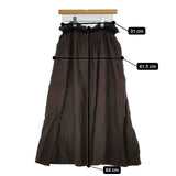 tumugu リネン ロングスカート ブラウン レディース ツムグ【中古】5-0804M∞