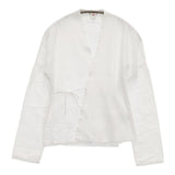 45R/45rpm コットン ピンタック カシュクール ブラウス シャツ ホワイト レディース フォーティーファイブアールピーエム【中古】5-1016M∞