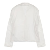 45R/45rpm コットン ピンタック カシュクール ブラウス シャツ ホワイト レディース フォーティーファイブアールピーエム【中古】5-1016M∞