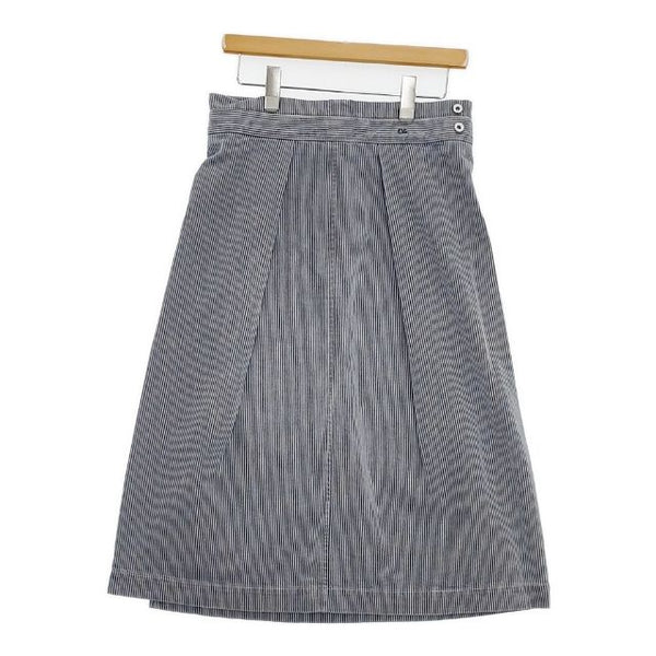 45R/45rpm ラップ 巻き インディゴ ヒッコリー ロングスカート