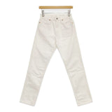 45R/45rpm ライ麦デニムのクロスビー5（ホワイト） 定価25300円 デニムパンツ ホワイト レディース フォーティーファイブアールピーエム【中古】5-1016G∞