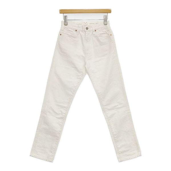 45R/45rpm ライ麦デニムのクロスビー5（ホワイト） 定価25300円 デニムパンツ ホワイト レディース フォーティーファイブアールピーエム【中古】5-1016G∞
