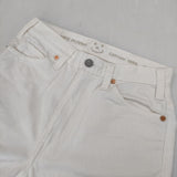 45R/45rpm ライ麦デニムのクロスビー5（ホワイト） 定価25300円 デニムパンツ ホワイト レディース フォーティーファイブアールピーエム【中古】5-1016G∞