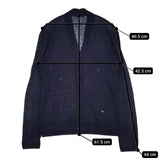 45R/45rpm 超ガーゼの908オーシャンホールカーディガン 定価25300円 カーディガン ネイビー レディース フォーティーファイブアールピーエム【中古】5-1016M∞