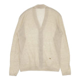 45R/45rpm 超ガーゼの908オーシャンホールカーディガン 定価25300円 コットン カーディガン ベージュ レディース フォーティーファイブアールピーエム【中古】5-1016M∞
