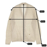 45R/45rpm 超ガーゼの908オーシャンホールカーディガン 定価25300円 コットン カーディガン ベージュ レディース フォーティーファイブアールピーエム【中古】5-1016M∞