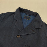 45R/45rpm リネンのジャケット WOMEN(インディゴ） 定価73700円 ジャケット ネイビー レディース フォーティーファイブアールピーエム【中古】5-1016M∞